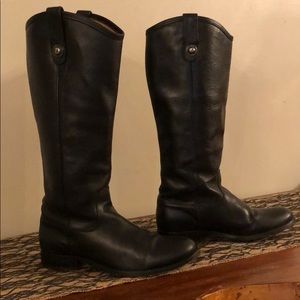Frye Black Leather Boots size 7